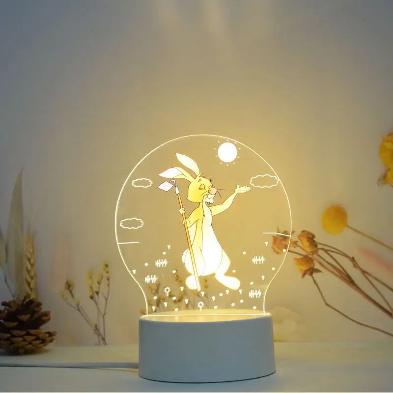 Winnie the Pooh animation peripheral cartoon 3D table lamp